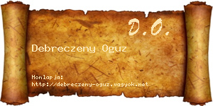 Debreczeny Oguz névjegykártya